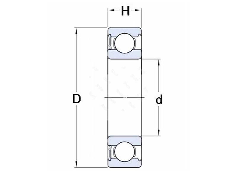 6814 High load capacity bearing