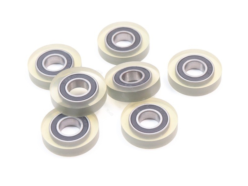 688 PU pulley flat roller wheels
