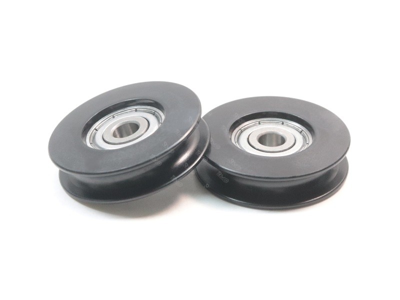 U groove nylon pulleys with bearings
