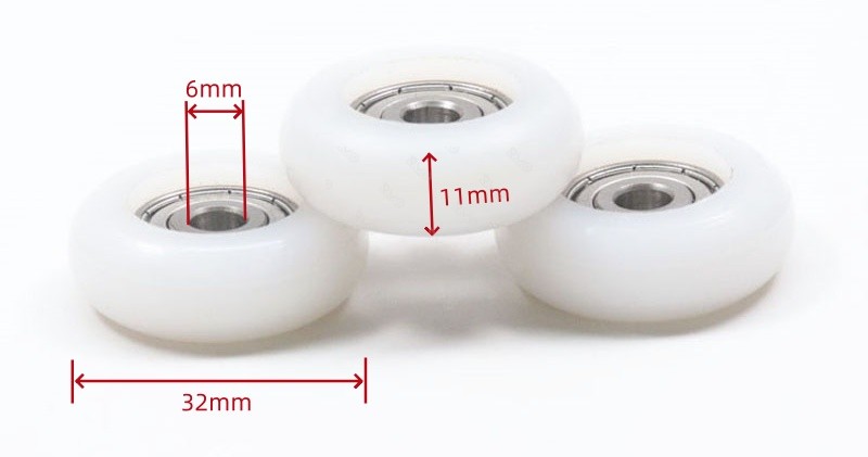 S626 high strength bearing nylon wheel