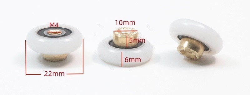S696 lightweight nylon bearing pulley