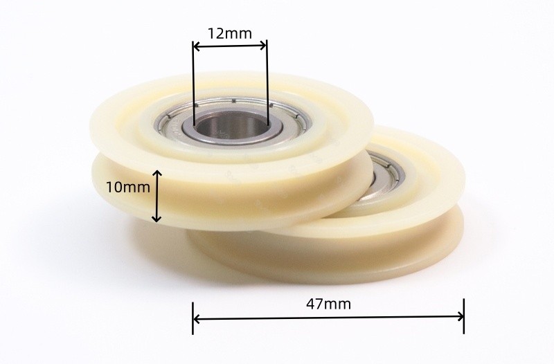 6001ZZ U groove nylon PA6 bearing pulley