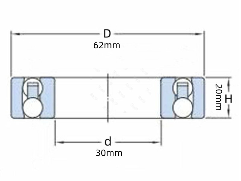 2206 Sealed Ball Bearing