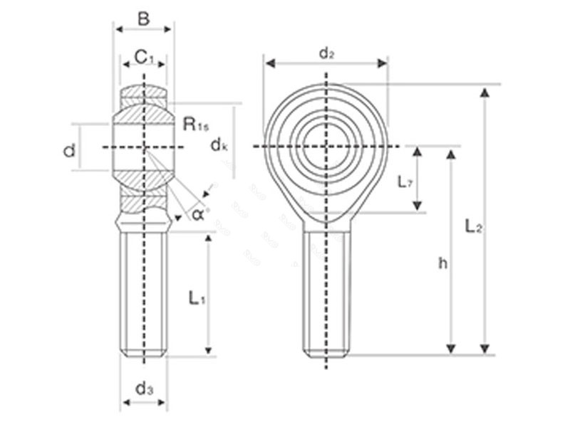 SA8T/K bearing drawing