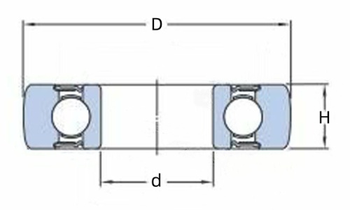LR203NPPU 361203R Roller Bearing Drawing