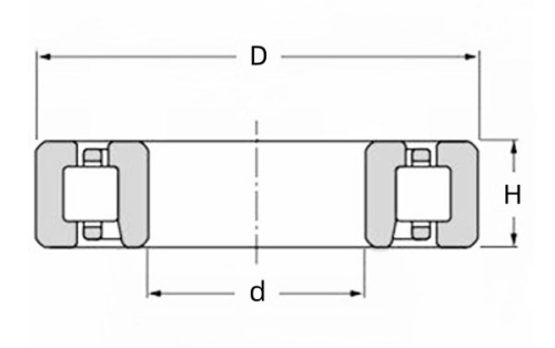 NJ Series Cylindrical Roller Bearing Drawing