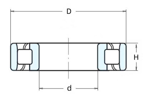 N206 Cylindrical Roller Bearing Drawing N206 Cylindrical Roller Bearing Drawing