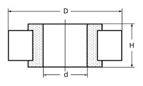 RN307M Cylindrical Roller Bearing Drawing