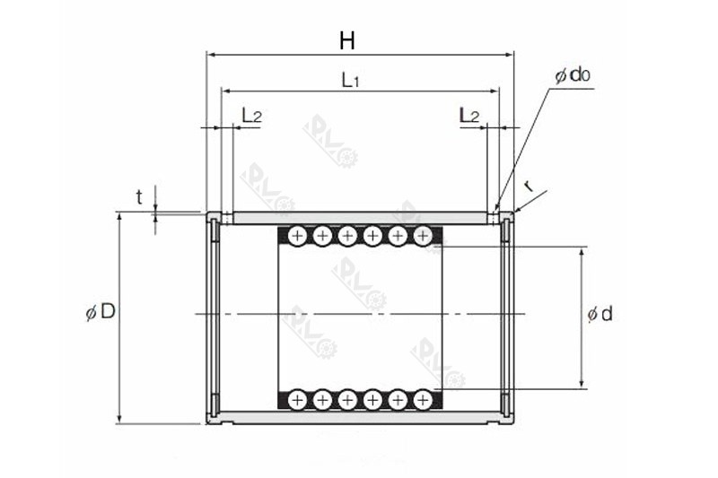 ST16 stroke bushing drawing